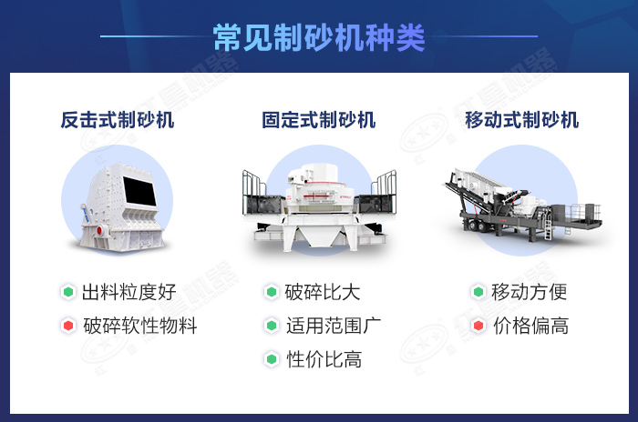 常见的鹅卵石制砂设备